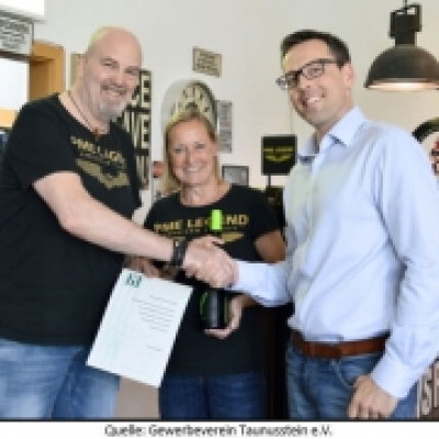 Mai 2018: Der Gewerbeverein Taunusstein begrüßt den Jeansspezialisten Gerrys House of Style